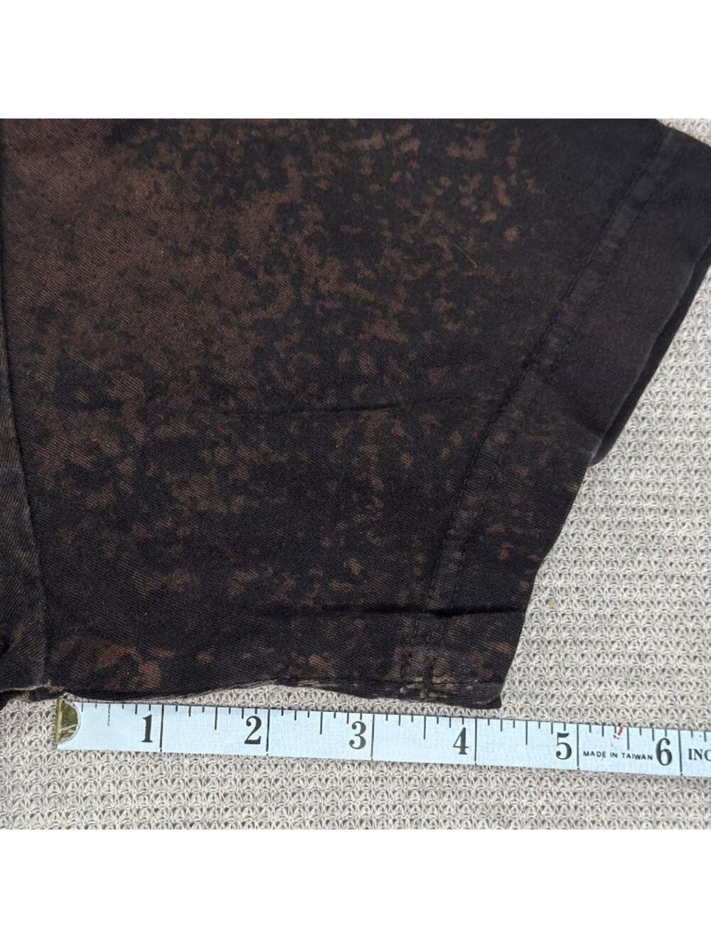 Archaic By Affliction Distressed Graphic T-Shirt Mens Lg Black/Brown Acid Wash - Picture 11 of 13
